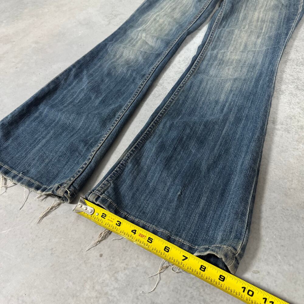 Refuge Low Rise Bell Bottom Flare Jeans Blue Womens Juniors - Size: 3S - Picture 4 of 11
